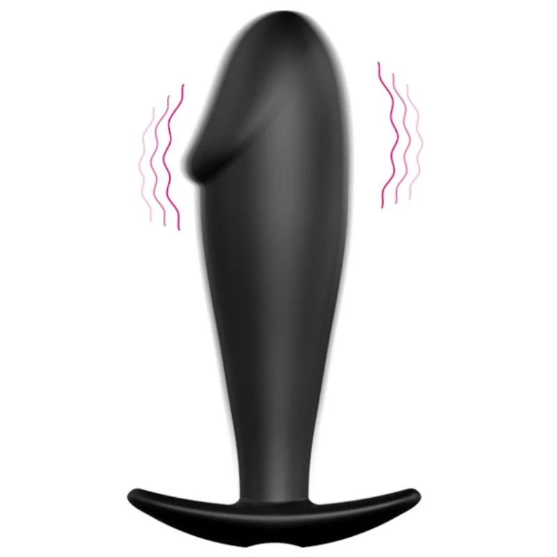 PRETTY LOVE - SILICONE ANAL PLUG PENIS FORM AND 12 VIBRATION MODES BLACK - Image 10