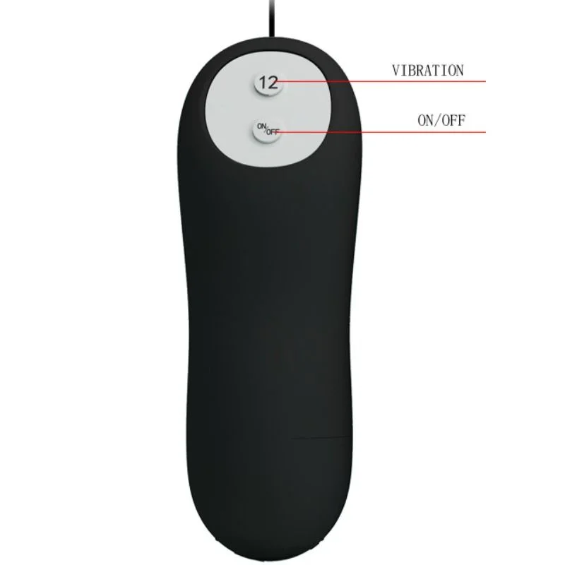 Pretty Love - Anal Plug Van Silicone 12 Vibratie Modi Zwart - Image 6