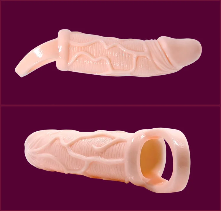 BAILE - PENIS EXTENDER SHEATH WITH VIBRATION AND STRAP FOR TESTICLES 13.5 CM - Image 4