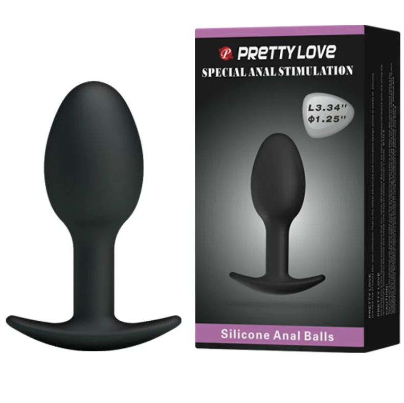 Pretty Love - Plug Anal En Silicone 6.5 Cm Noir - Image 3