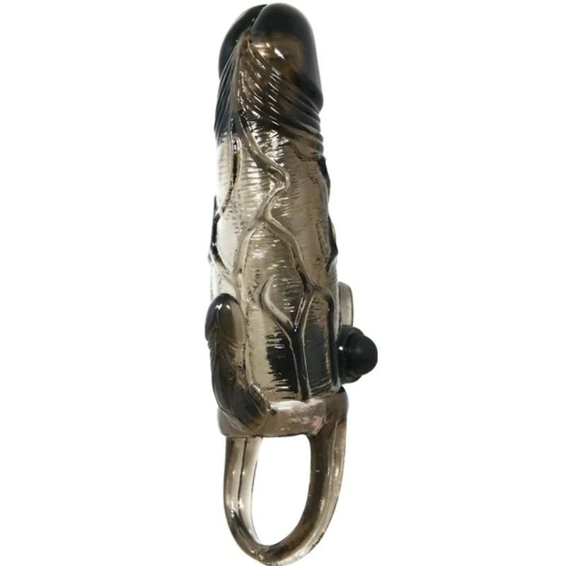 BAILE - COUVRE-PÉNIS BRAVE MAN AVEC STIMULATION CLITO ET ANAL DOUBLE BULLET NOIR 16.5 CM - Image 6