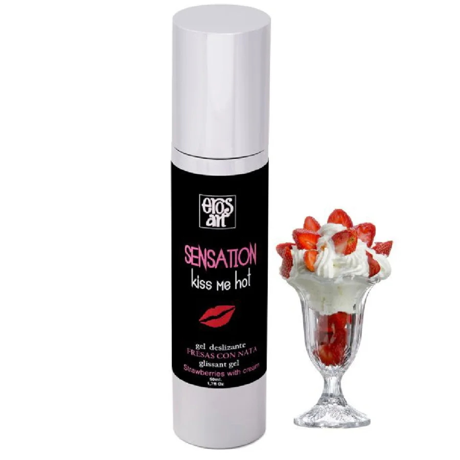 Eros-Art - Sensattion Lubrifiant Naturel Fraises  La Crème 50 Ml