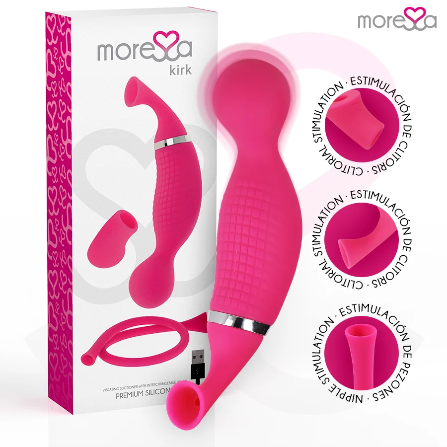 Moressa - Kirk Duo Aspiration + Masseur Multi-Performances Silicone Premium Rechargeable