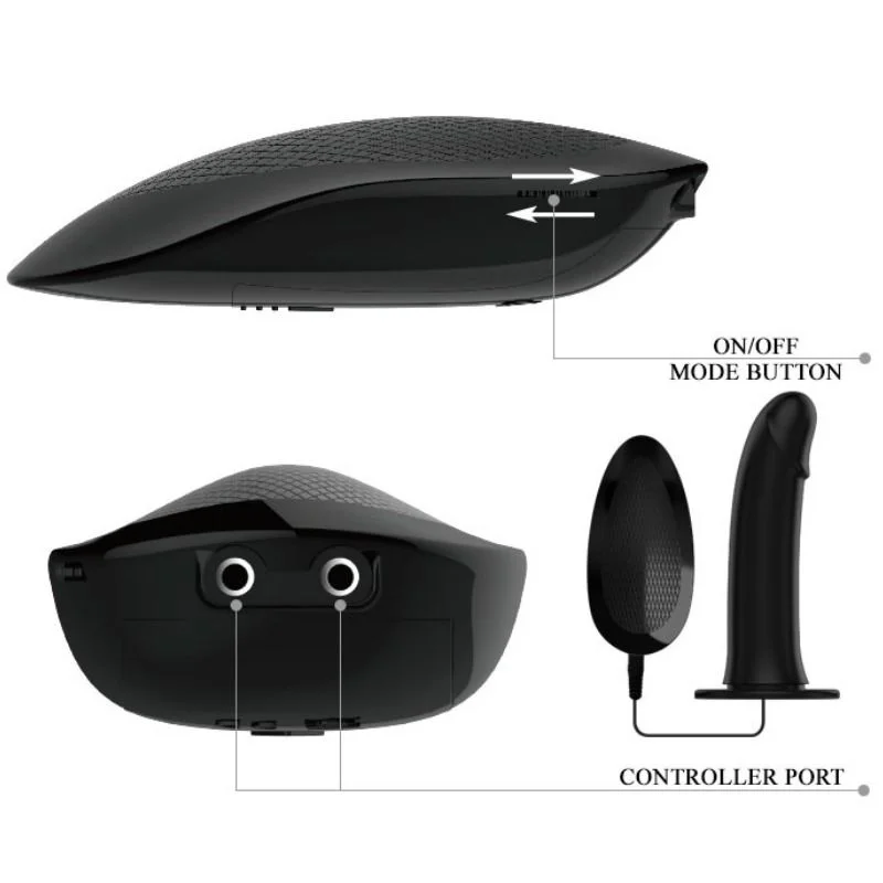 PRETTY LOVE - VITO STRAP ON WITH HOLLOW DILDO AND VIBRATION 17.3 CM - Image 5