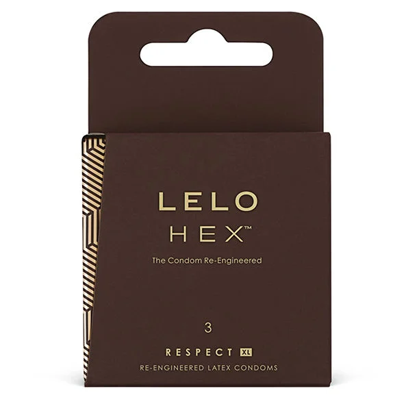 LELO HEX CONDOMS RESPECT XL 3 PACK