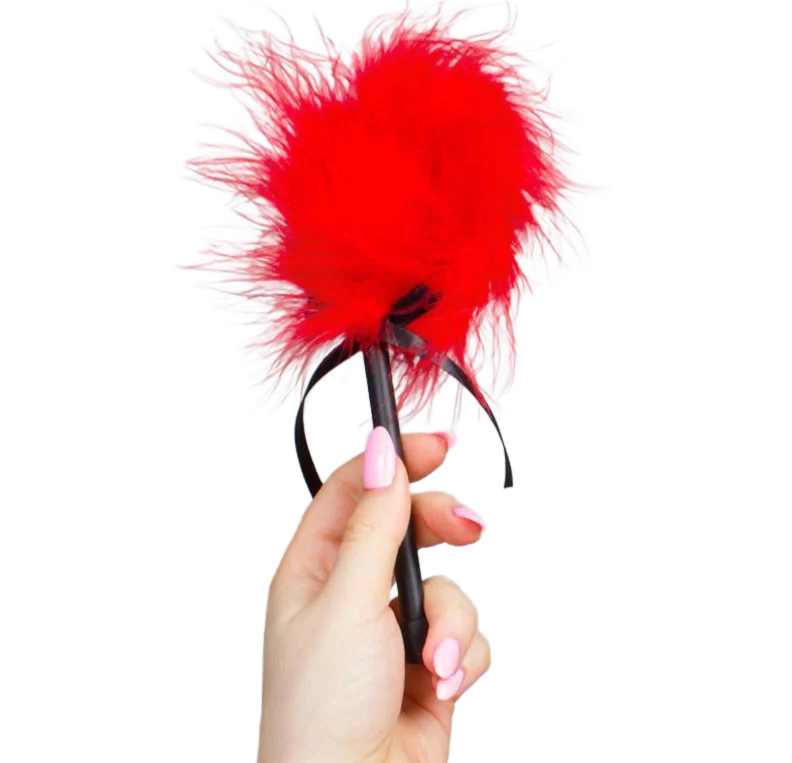 Secretplay - Red Marabou Duster