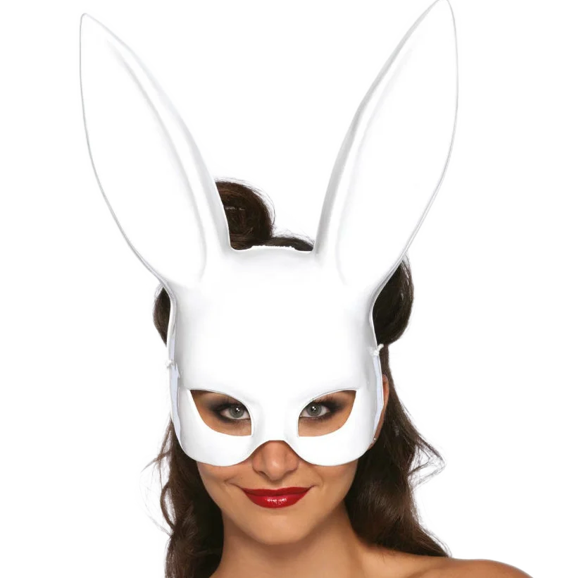 LEG AVENUE - MASQUERADE RABBIT MASK WHITE