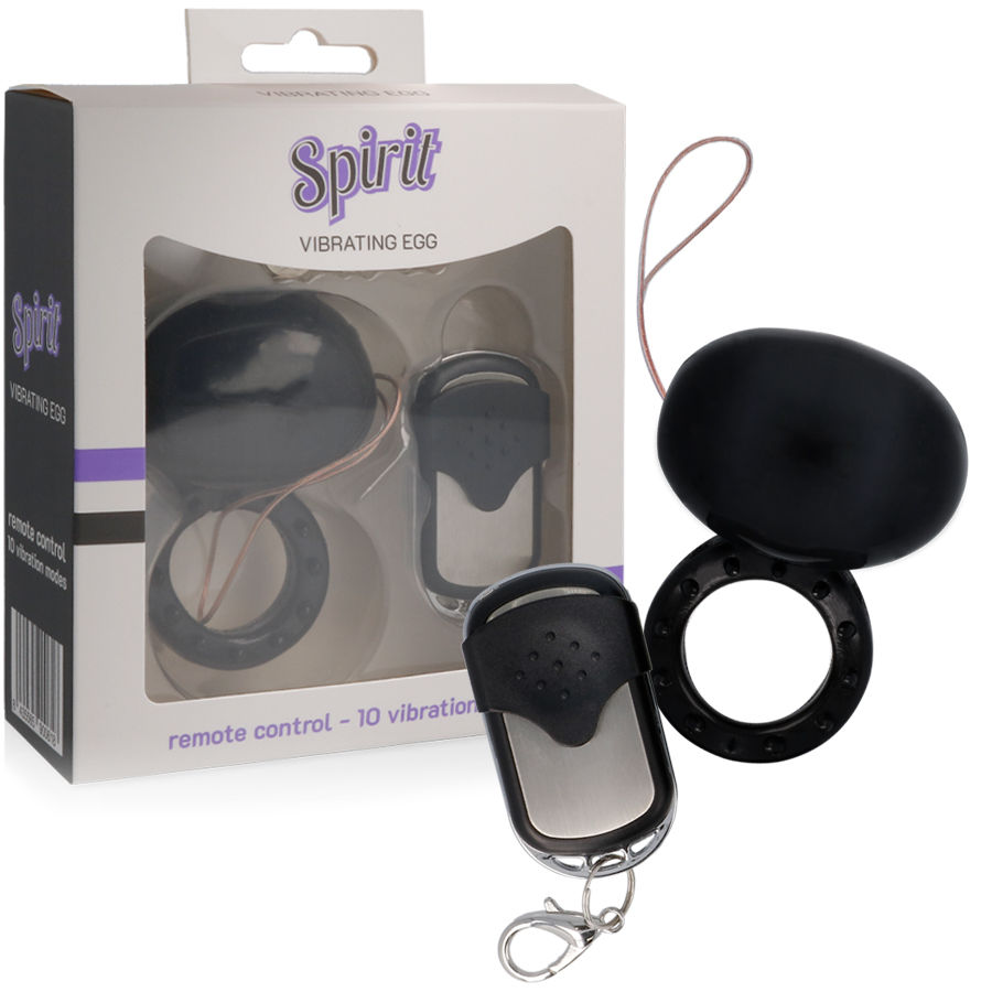 SPIRIT - VIBRATING REMOTE CONTROL COCK RING BLACK - Image 3