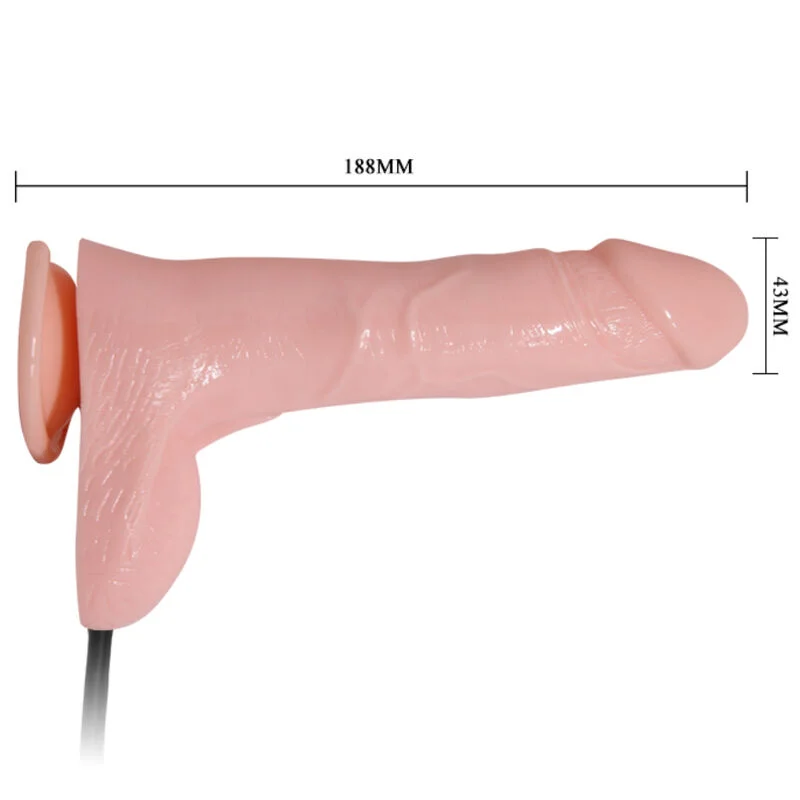 Baile - Realistische Opblaaibare Dildo Met Zuigermond 15 Cm - Image 4