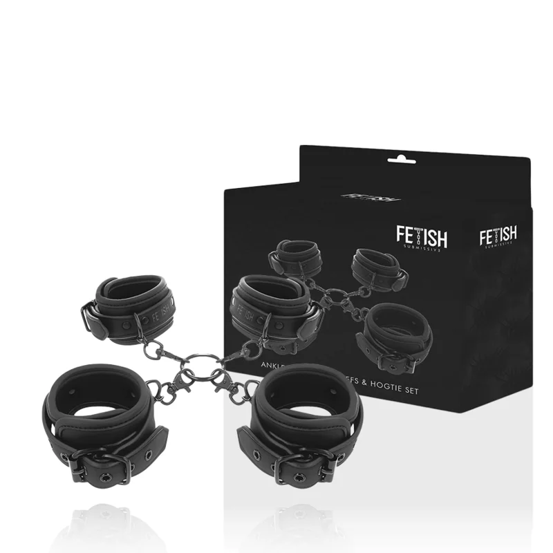 Fetish Submissive - Hand- En Enkelboeienset Met Neopreen Voering