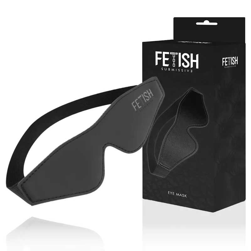 Fetish Submissive - Vegan Leeren Masker Met Neopreen Voering