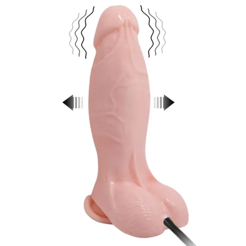 BAILE - VIBRERENDE EN OPBLAAIBARE REALISTISCHE DILDO 18,8 CM - Image 3