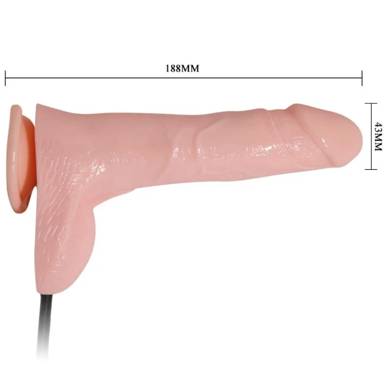 BAILE - VIBRERENDE EN OPBLAAIBARE REALISTISCHE DILDO 18,8 CM - Image 10