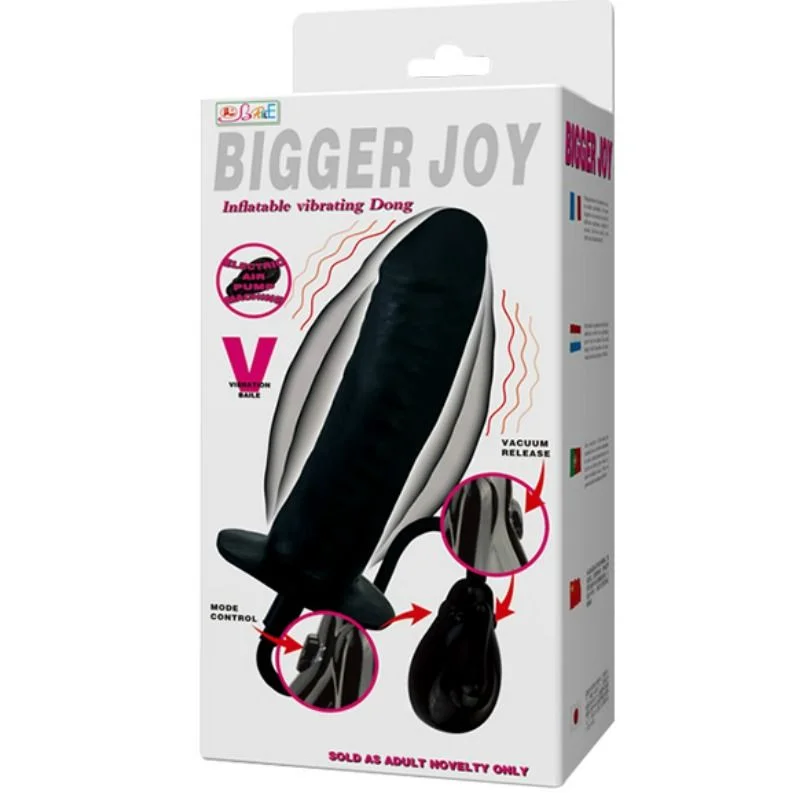Baile - Opblaaibare Dildo Bigger Joy Met Vibratie 16 Cm - Image 5