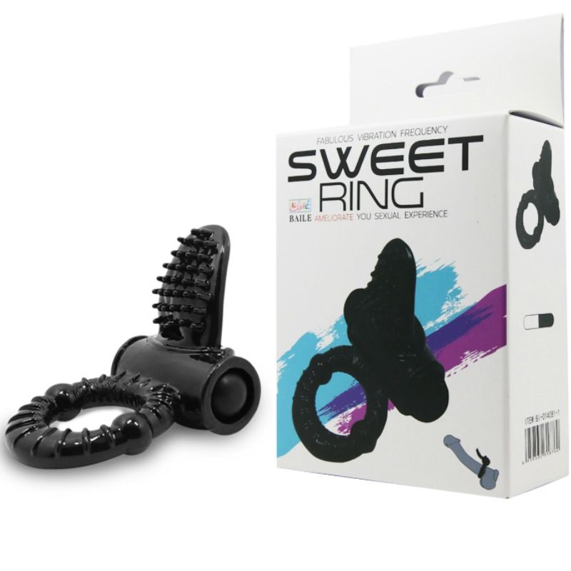 BAILE - SWEET RING VIBRATING RING WITH TEXTURED RABBIT - Image 9