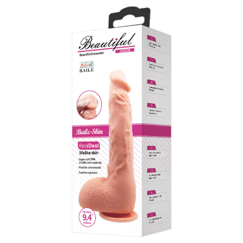 Baile - Realistische Dildo Jason Natuur 24 Cm - Image 5