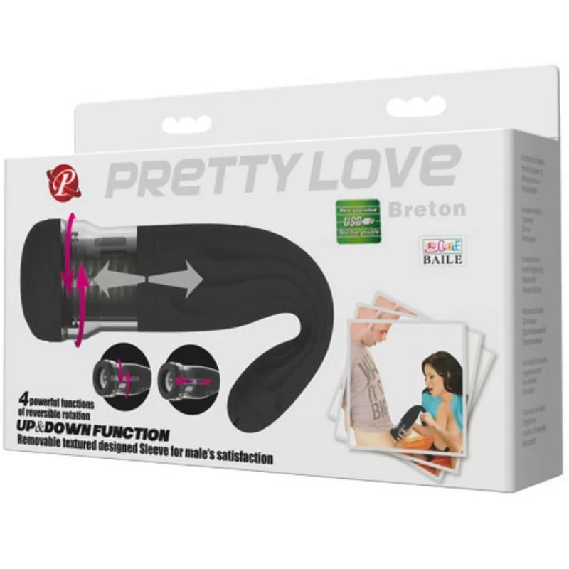 Pretty Love - Oplaadbare Multifunctionele Masturbator Breton - Image 9