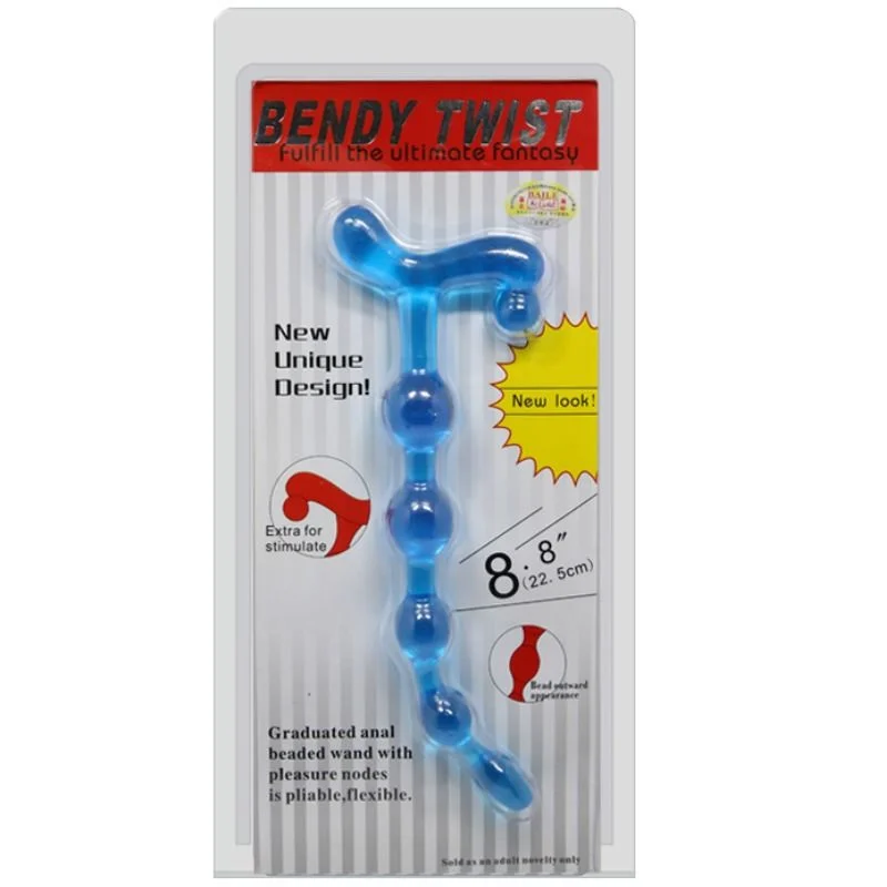 BAILE - BENDY TWIST BLUE ANAL BALLS - Image 3