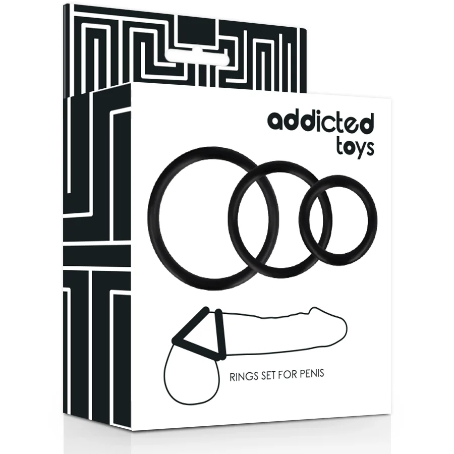 ADDICTED TOYS - ENSEMBLE DANNEAU POUR PÉNIS NOIR - Image 4