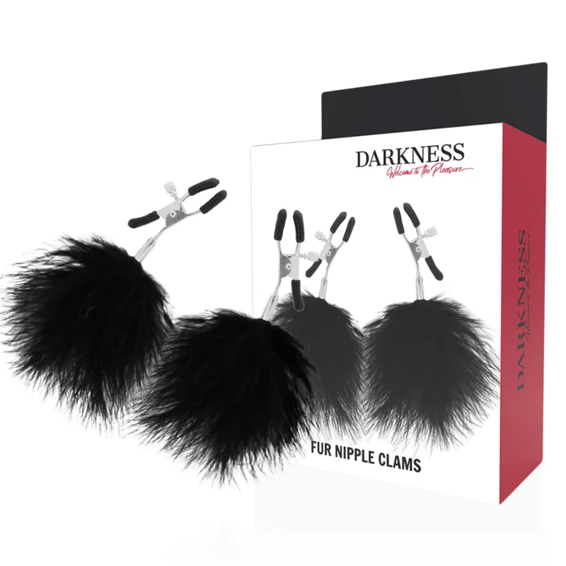 Darkness - Pinces À Tétons Pom-Pom 2