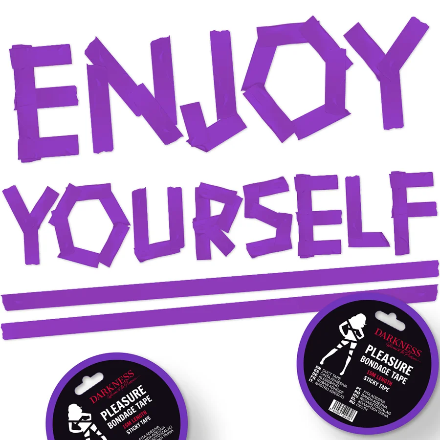 DARKNESS - ADHESIVE LILAC BONDAGE TAPE 15M - Image 3