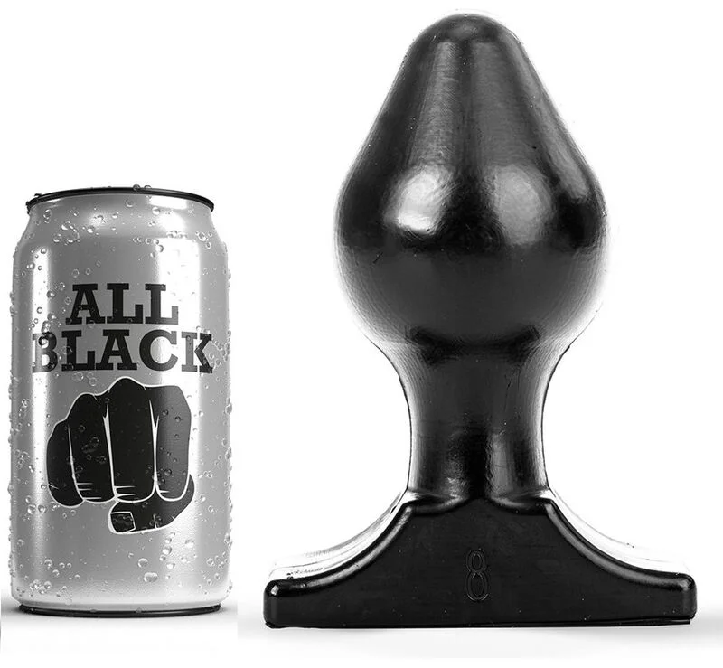 All Black - Plug Anal 16X8 Cm