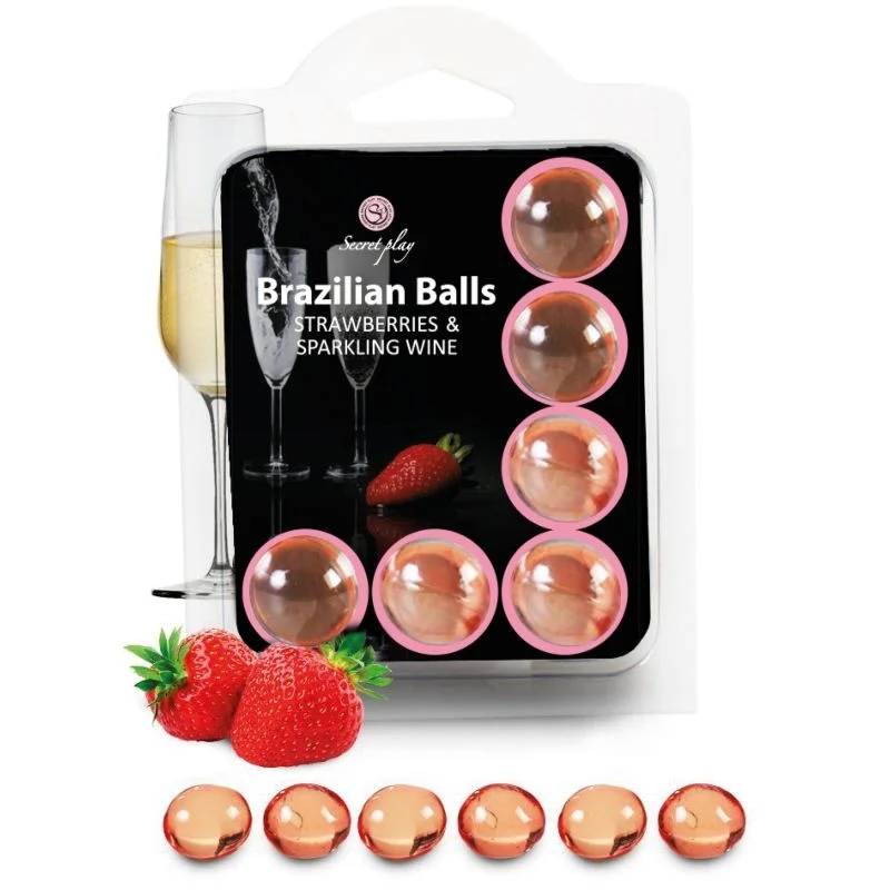 Secretplay - Set 6 Boules Brésiliennes Fraises Au Cava