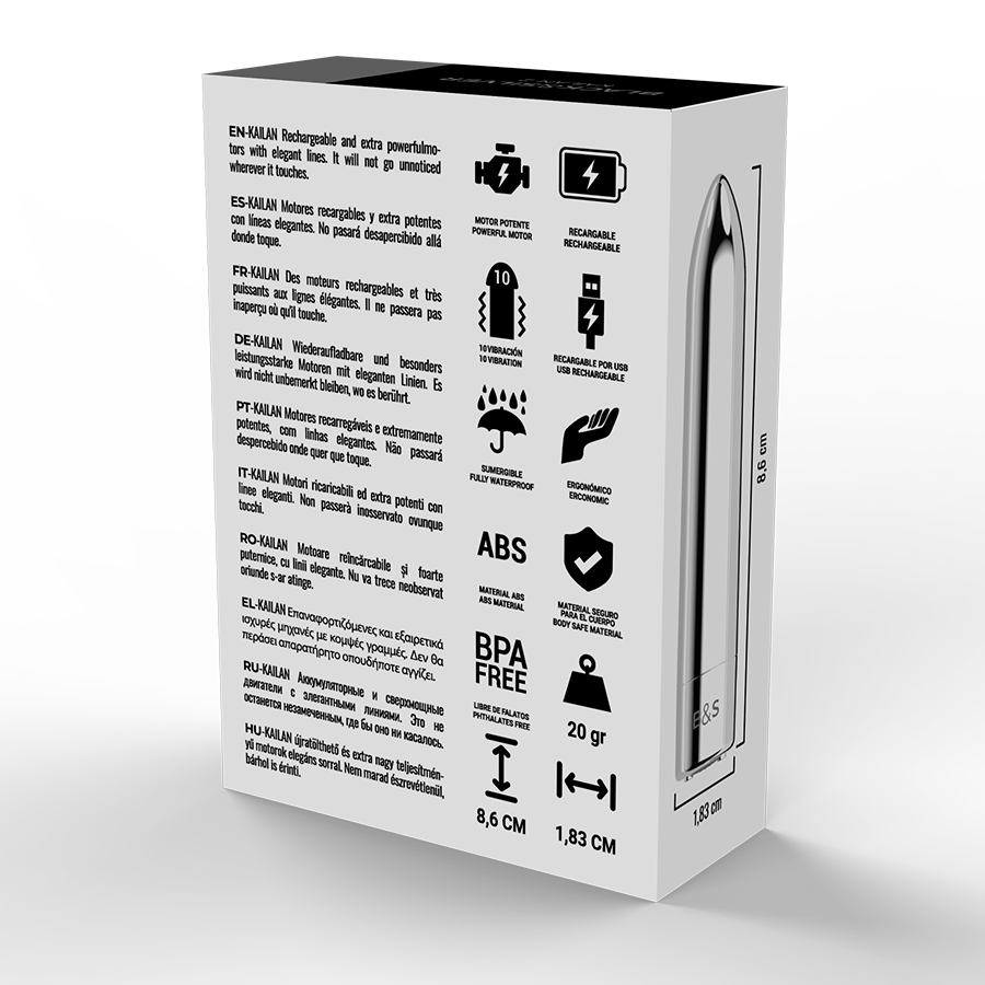 BLACK&SILVER - BALLE MAGNÉTIQUE VIBRANTE KAILAN 2 ARGENT - Image 7