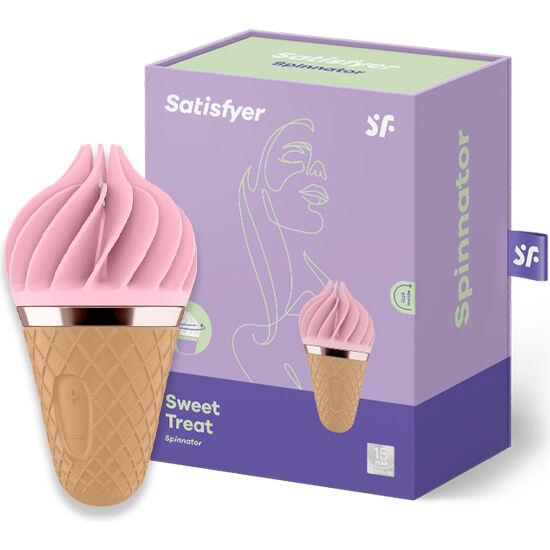 SATISFYER - SWEET TREAT SPINNATOR BROWN & PINK - Image 3