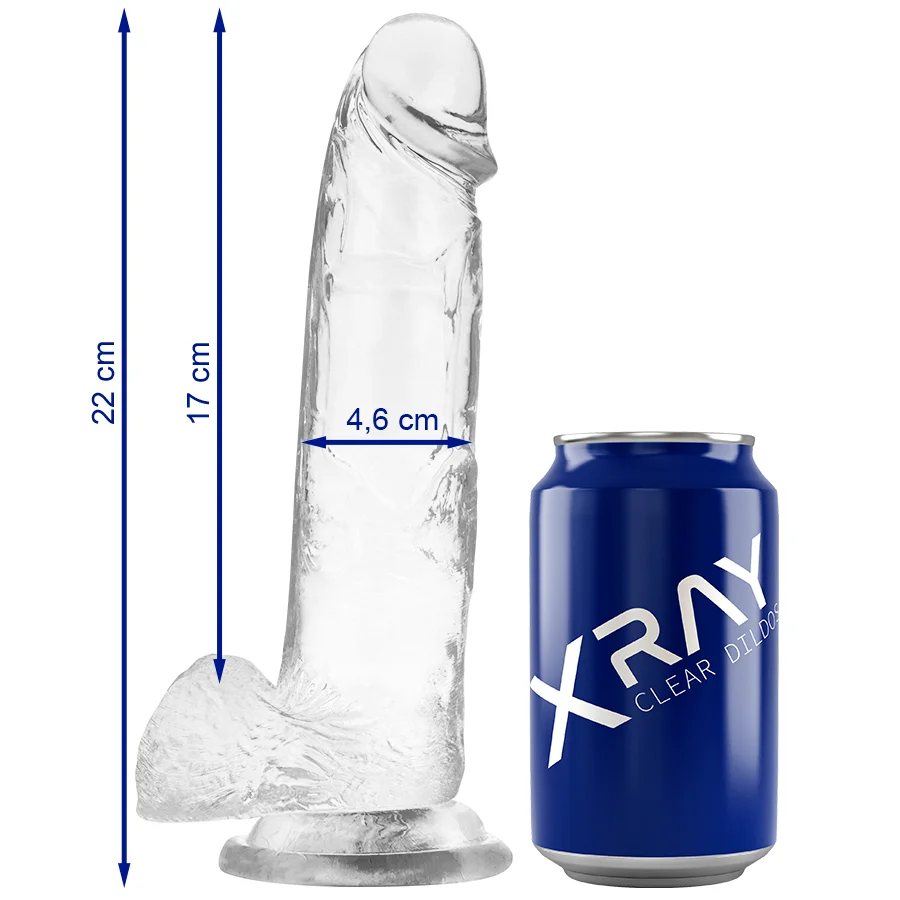 X Ray - Bite Transparente Avec Boules 22 Cm -O- 4.6 Cm
