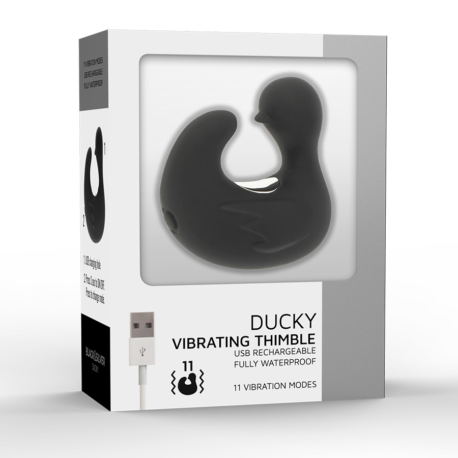 BLACK&SILVER - DÉ À DÉS À CANARD RECHARGEABLE EN SILICONE STIMULANT DUCKYMANIA - Image 9