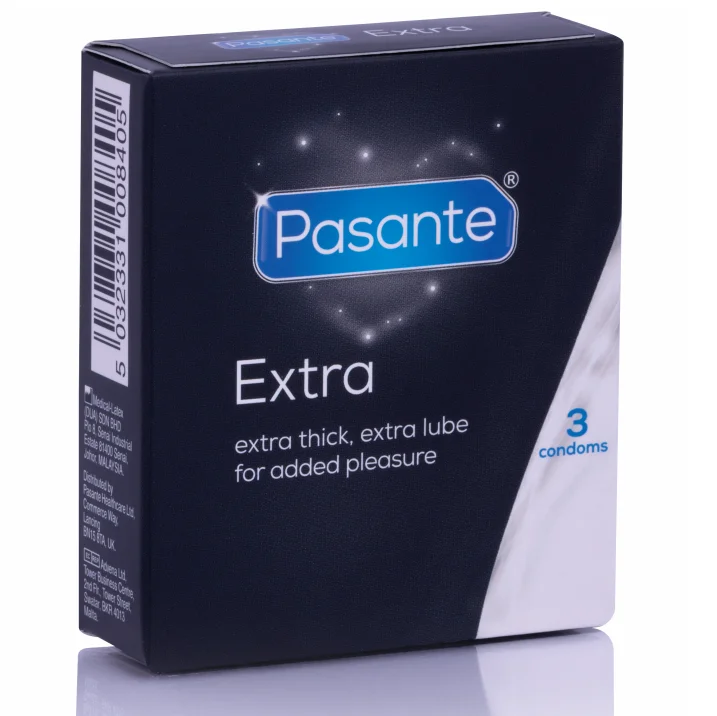 PASANTE - PRÉSERVATIF EXTRA EXTRA ÉPAIS PAR 3 UNITÉS