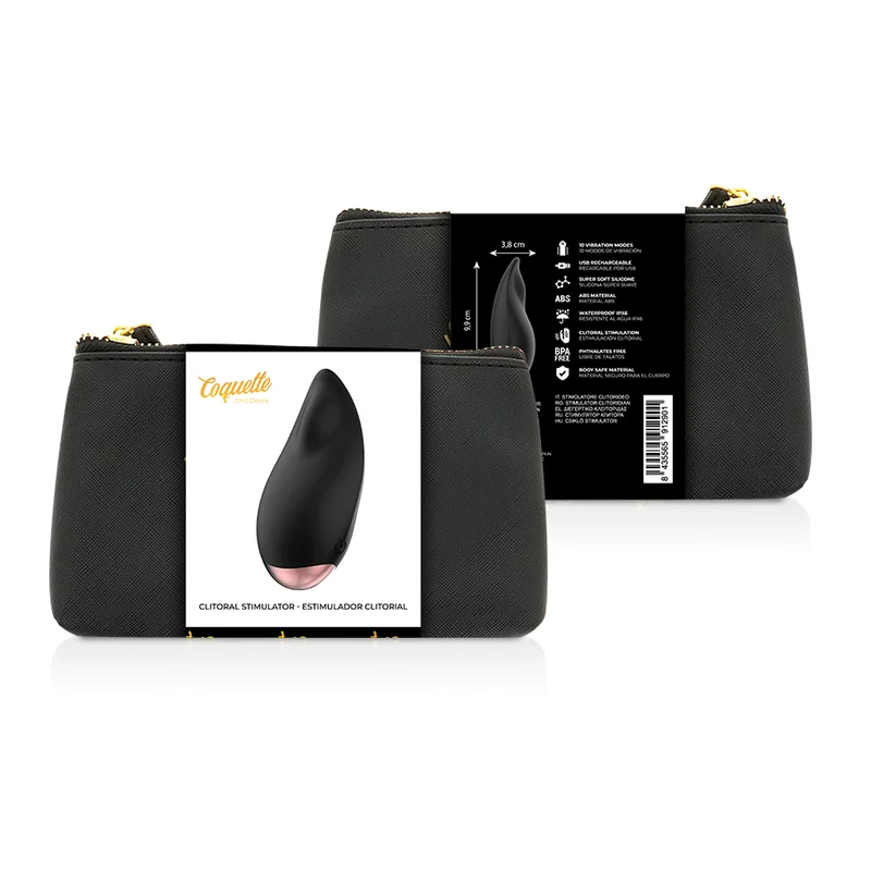 Coquette Chic Desire - Clitorial Stimulator Black / Gold Drop - Image 3