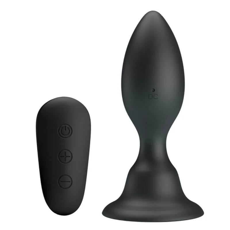 Mr Play - Plug Anal Avec Télécommande Vibration Noire