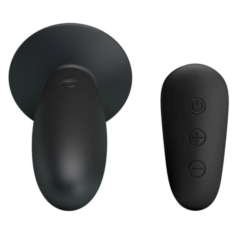 Mr Play - Plug Anal Avec Télécommande Vibration Noire - Image 6