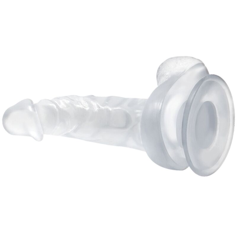 Baile - Realistische Dildo Met Zuigkop En Teelballen 16,7 Cm Transparant - Image 3