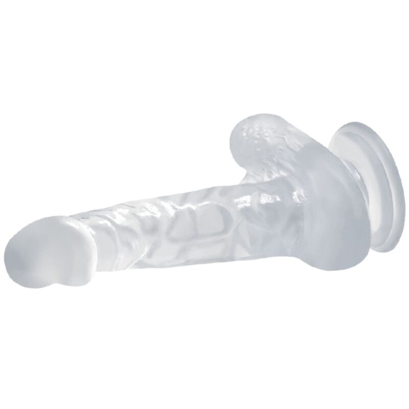 Baile - Realistische Dildo Met Zuigkop En Teelballen 16,7 Cm Transparant - Image 4