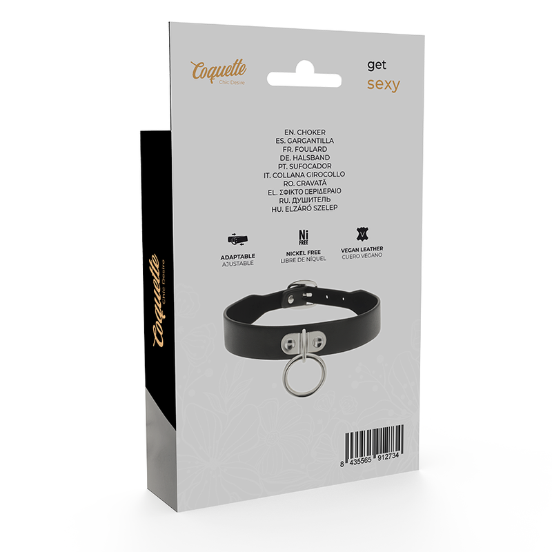 COQUETTE CHIC DESIRE - COLLIER EN CUIR VEGAN FEMME ACCESSOIRE FÉTICHE - Image 7