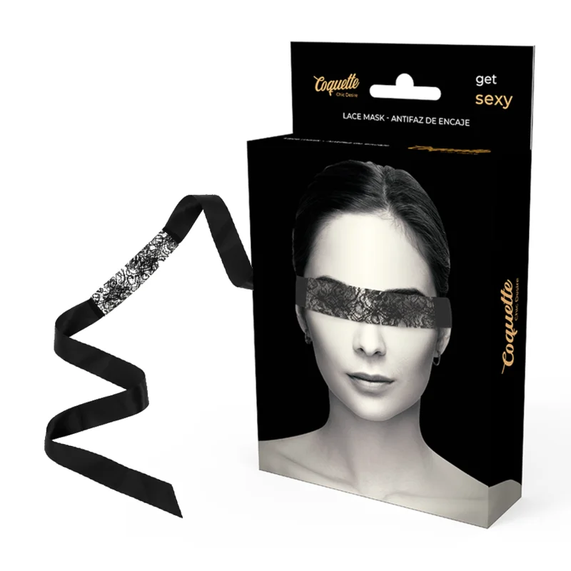Coquette Chic Desire - Lace Mask Black