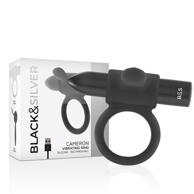 Black&Silver - Bague Rechargeable Cameron Noir - Image 3
