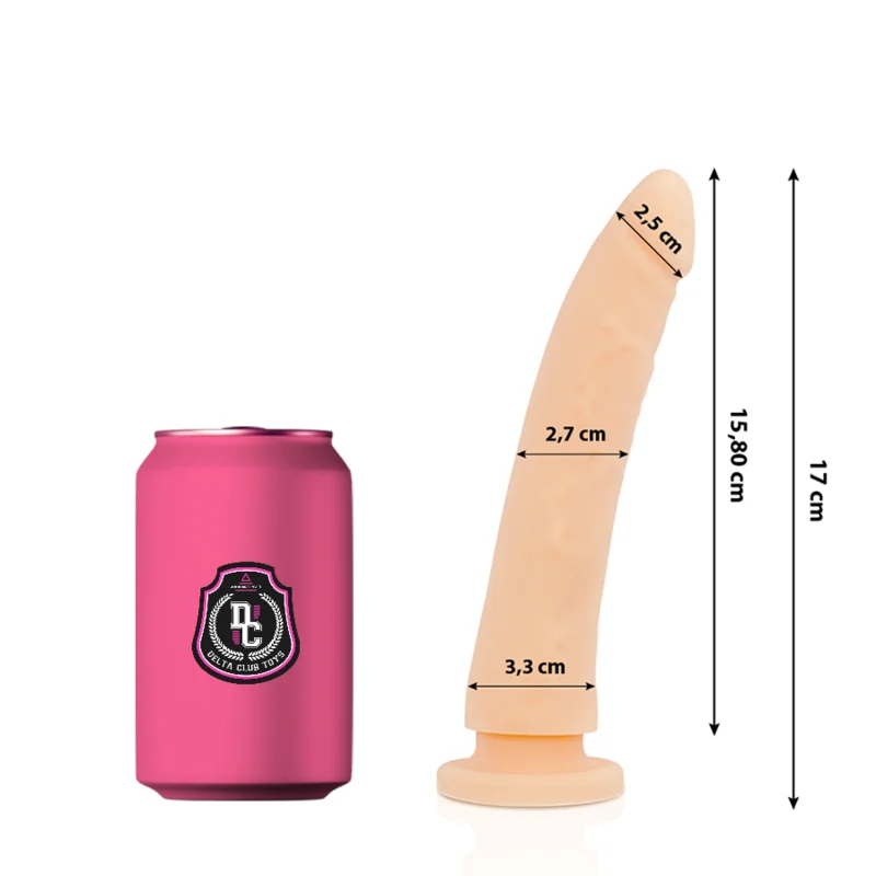 Delta Club - Jouets Gode Médical Naturel Silicone 17 Cm -O- 3 Cm