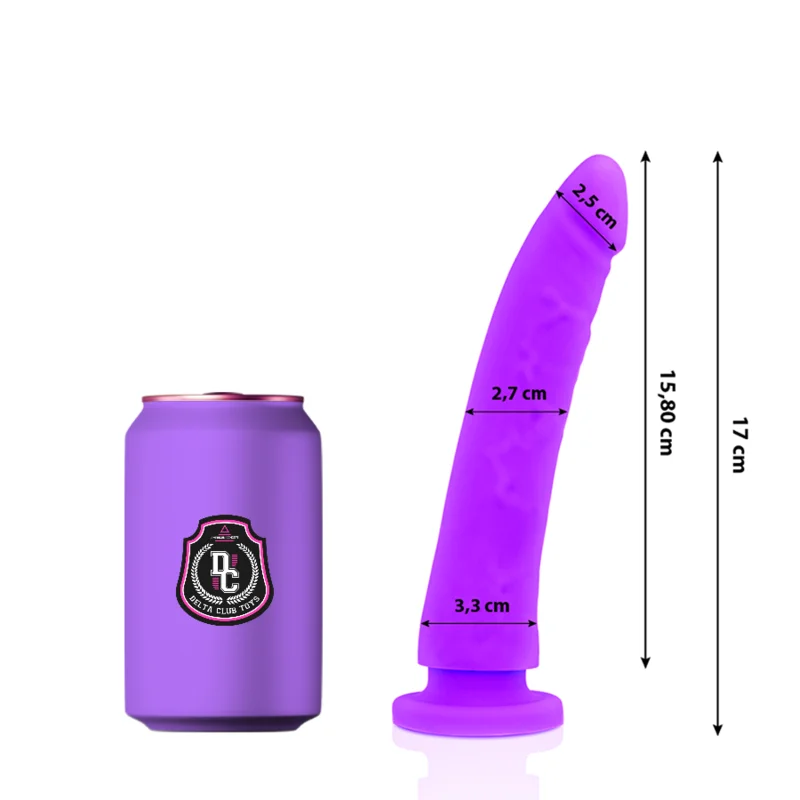 Delta Club - Toys Gode Médical Lilas Silicone 17 Cm -O- 3 Cm