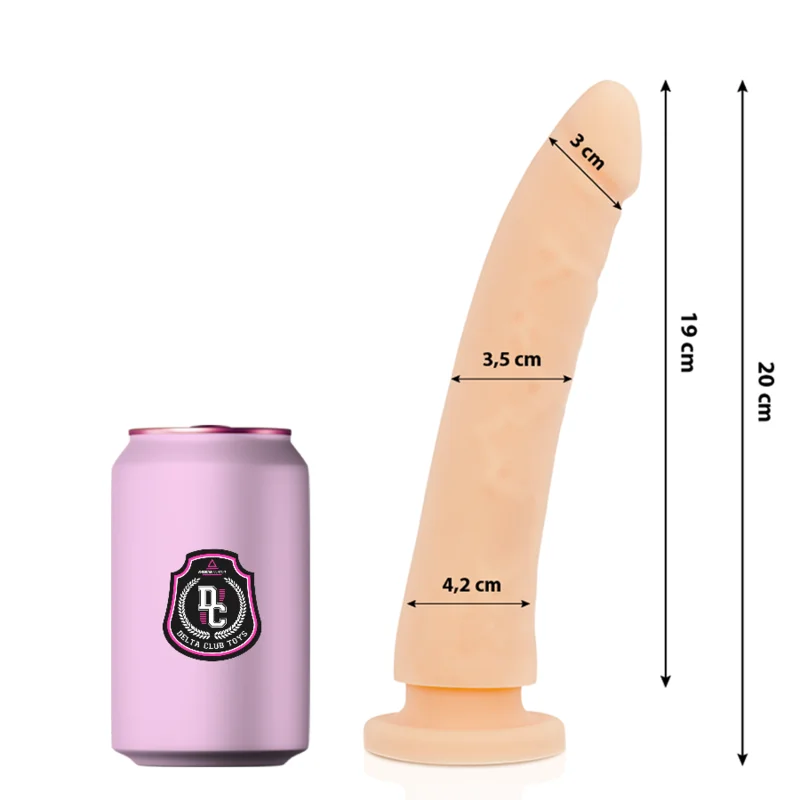 Delta Club - Toys Gode Naturel Médical Silicone 20 Cm -O- 4 Cm
