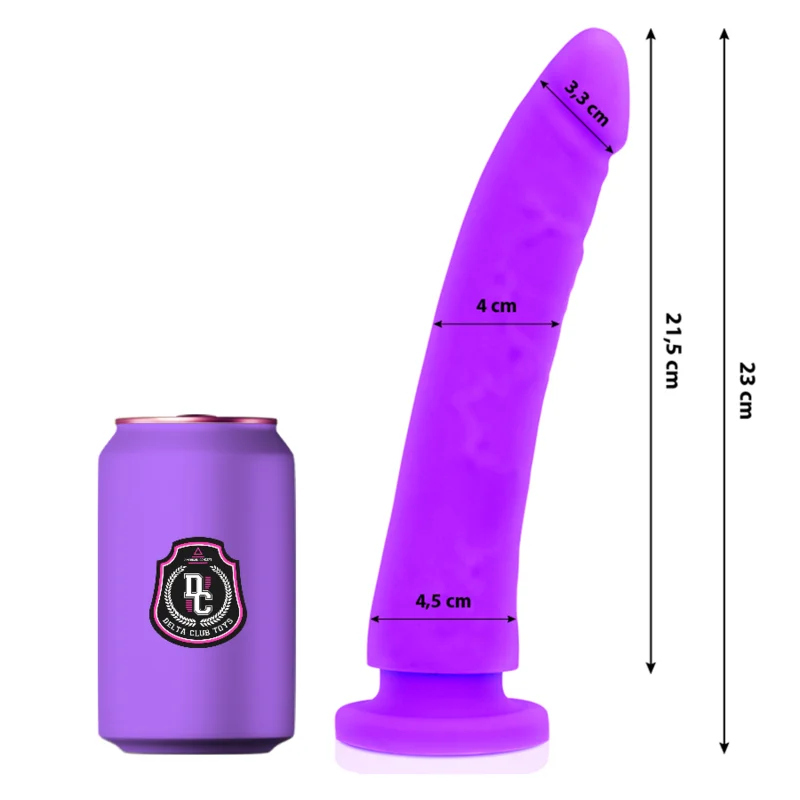 Delta Club - Toys Gode Médical Lilas Silicone 23 Cm -O- 4.5 Cm