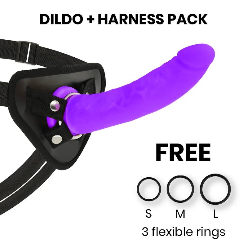 Delta Club - Toys Arnes + Dong Silicone Violet 20 Cm -O- 4 Cm