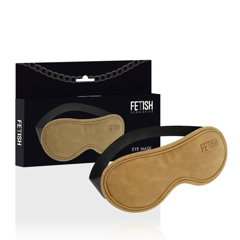 Fetish Submissive Origin - Vegan Leeren Masker Met Neopreen Voering