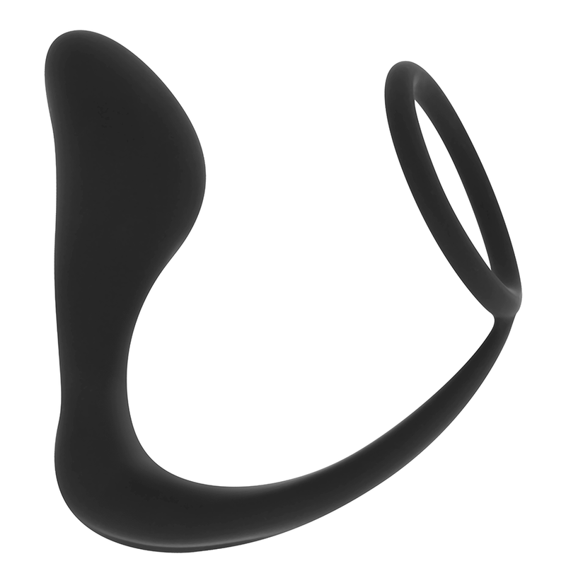 OHMAMA - PLUG ANAL EN SILICONE AVEC ANNEAU 10,5 CM - Image 3