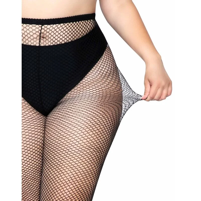 Leg Avenue - Collants Résille Grande Taille