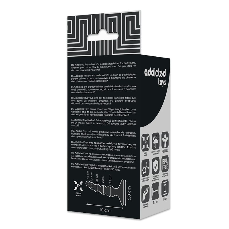 ADDICTED TOYS - PLUG SEXUEL ANAL 10 CM NOIR - Image 7