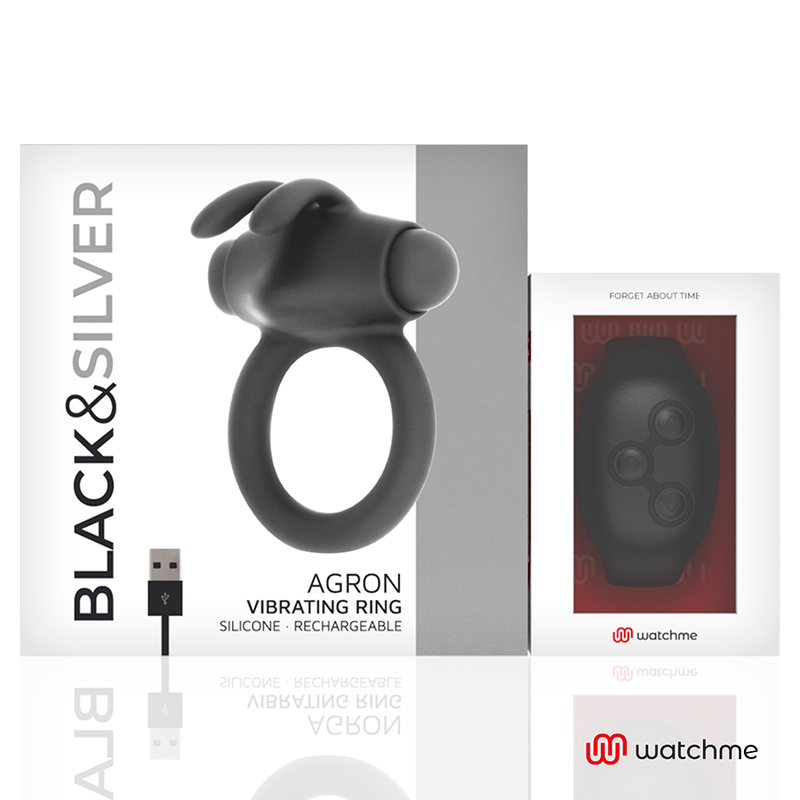 Black&Silver - Agron Télécommande Cockring Watchme - Image 8